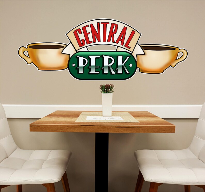 Central Perk 2 Wall Decal Friends TV Show Friends TV Show | Etsy