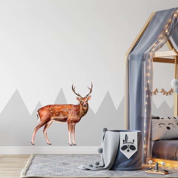 Deer Horn Decal Etsy