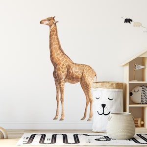 Giraffe Fabric Wall Decal - Zoo Animal - Safari Animal Wall Sticker - Safari Nursery Decor - Safari Wall Decal - Removable Repositionable