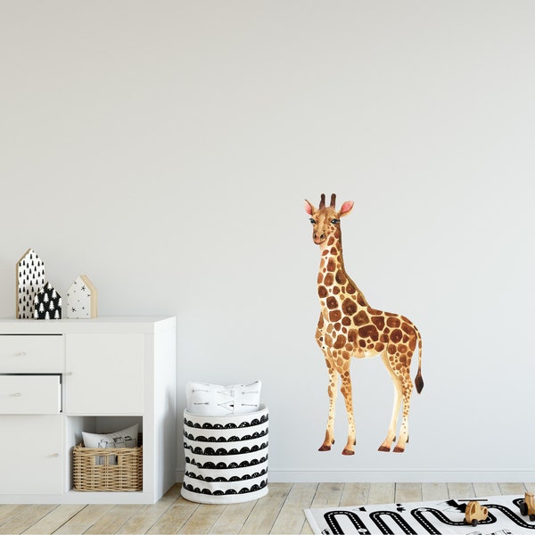 Giraffe Wall Mural Etsy