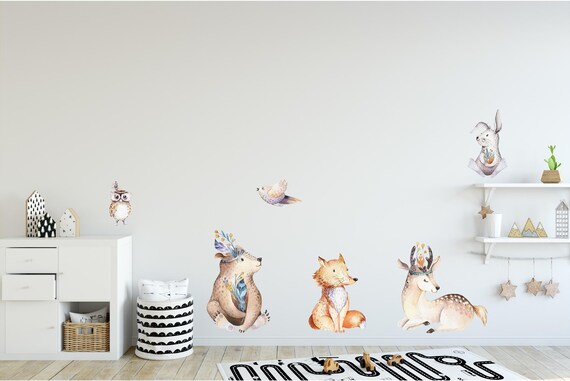 woodland creature wall decals