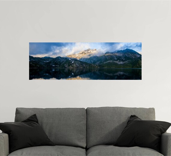 panoramic wall decal panoramic wall art mountain wall | etsy