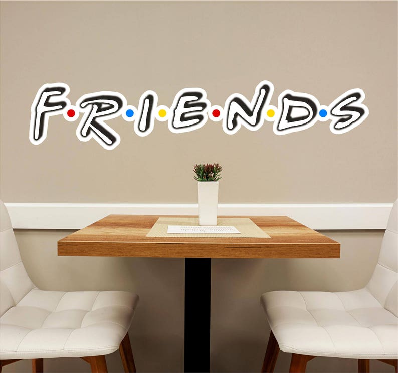 Friends Font 2 Wall Decal Wall Sticker Logo Fabric Vinyl Etsy