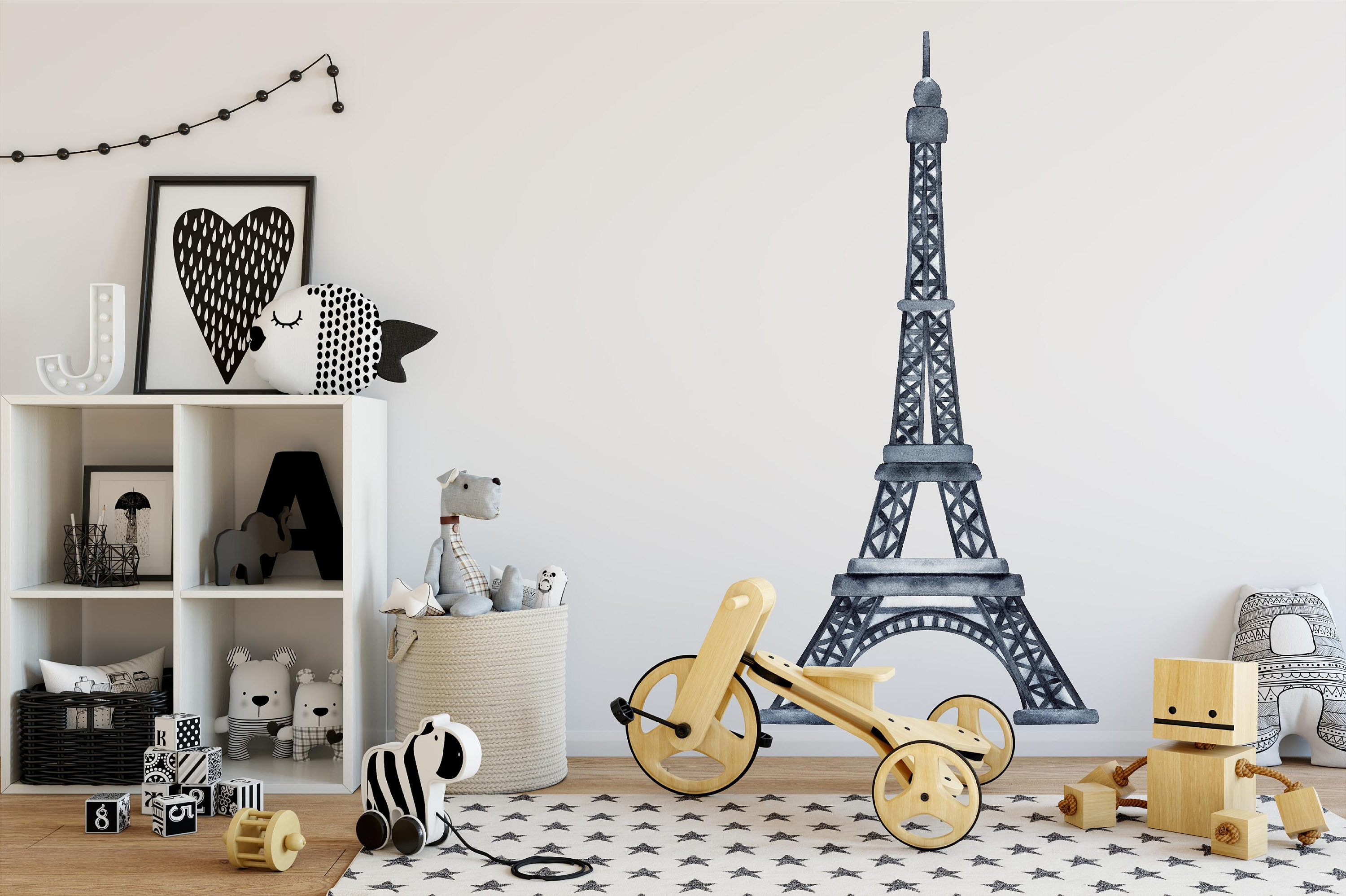 Paris (French) Themed Words - Six in Set - Vinyl Decal Home