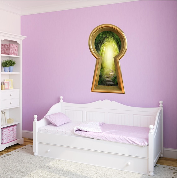 Keyhole 3d Wall Decal Path To The Secret Garden Removable - Secret Garden Wall Decal Keyhole 3d Wall Decal Path To The Secret Garden Removable - Secret Garden Wall Decal