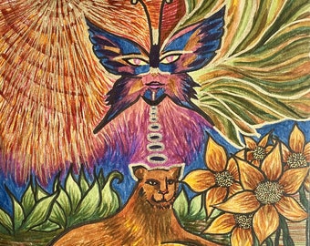 The High Priestess - Tarot Inspired Original Art Print