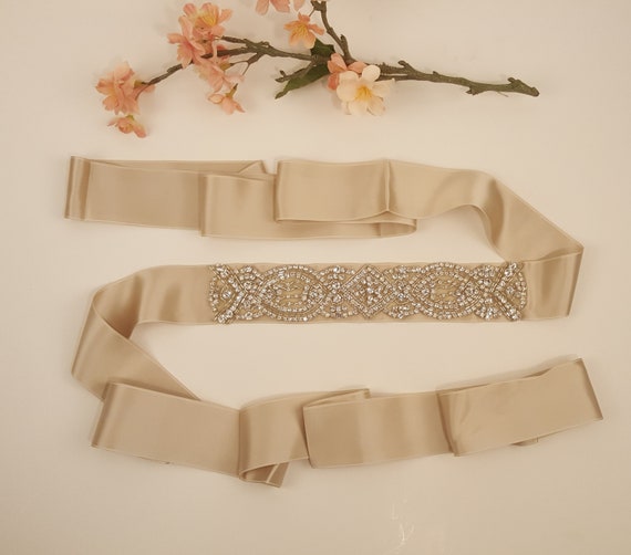 Bridal Waist Belt Wedding Bridesmaid Sash Handmade Crystal  display picture 2
