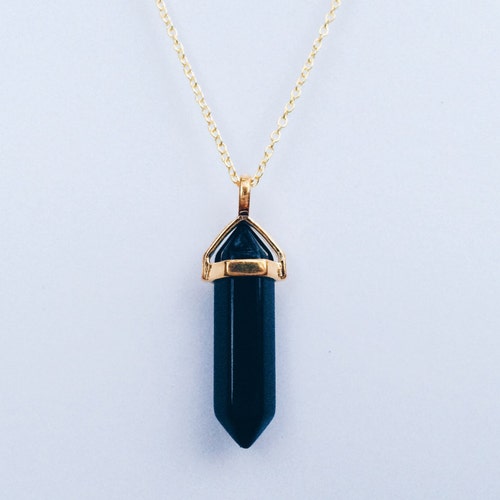 Black Obsidian Gold Onyx Healing Stone 