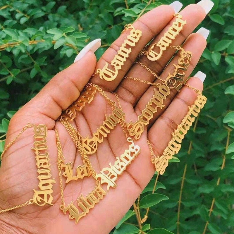 Etsy horoscope deals necklace