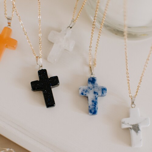Cross Crystal Gemstone Healing Stone 