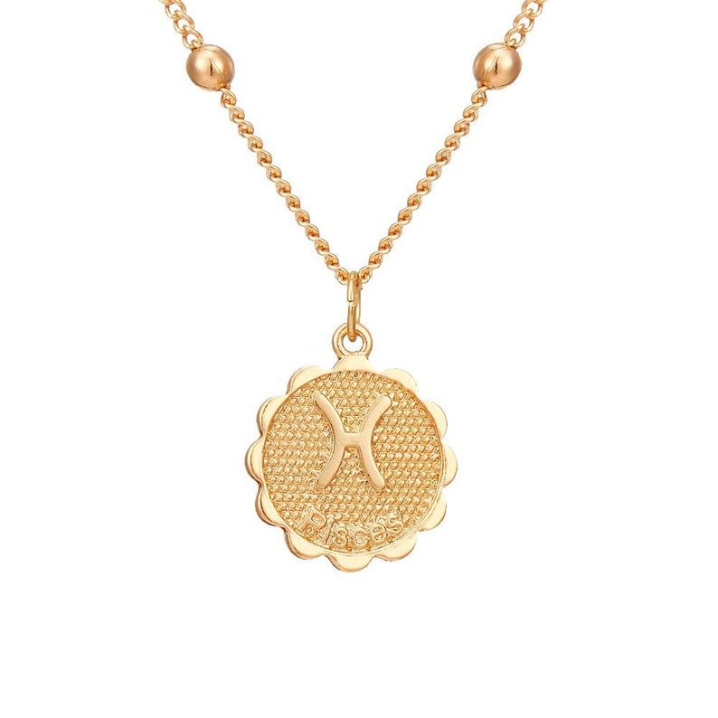 Pisces coin necklace Clearance