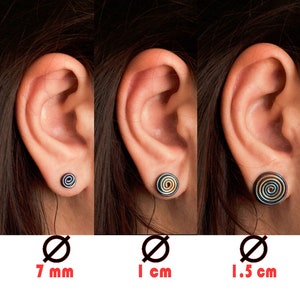 Set of 3 titanium studs, Titanium stud earrings, Hypoallergenic studs, Grade 1 titanium, Titanium posts, Titanium earrings