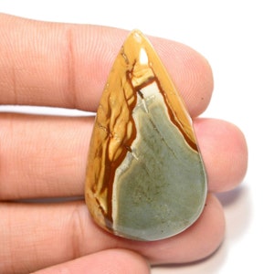 Owyhee Bild Jaspis Cabochon... Birnen Cabochon... 39x23x6 mm.. 39 Cts... #G8515