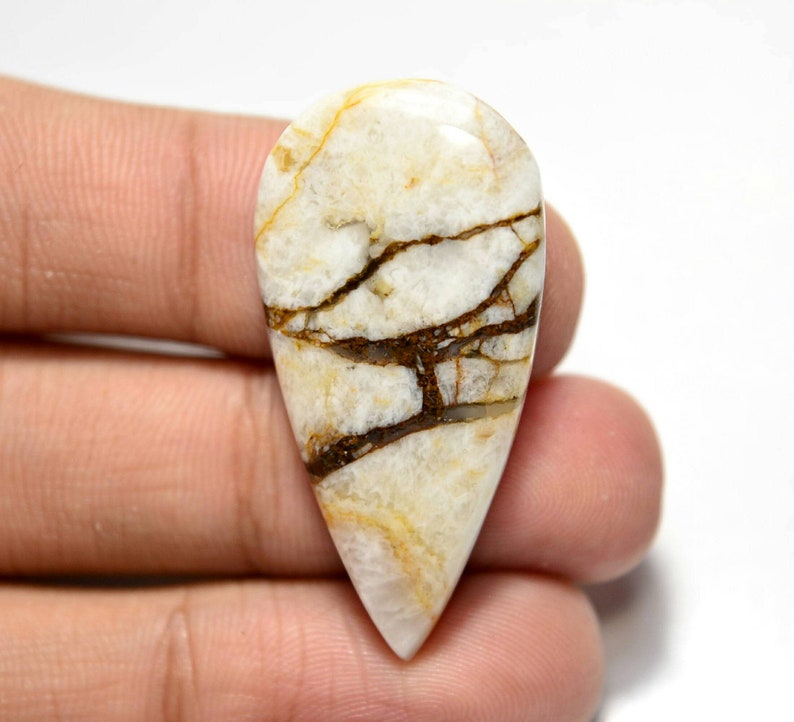 Wild Horse Jasper Cabochon...Pear Cabochon...37x19x5 mm..26 Cts...#G3704