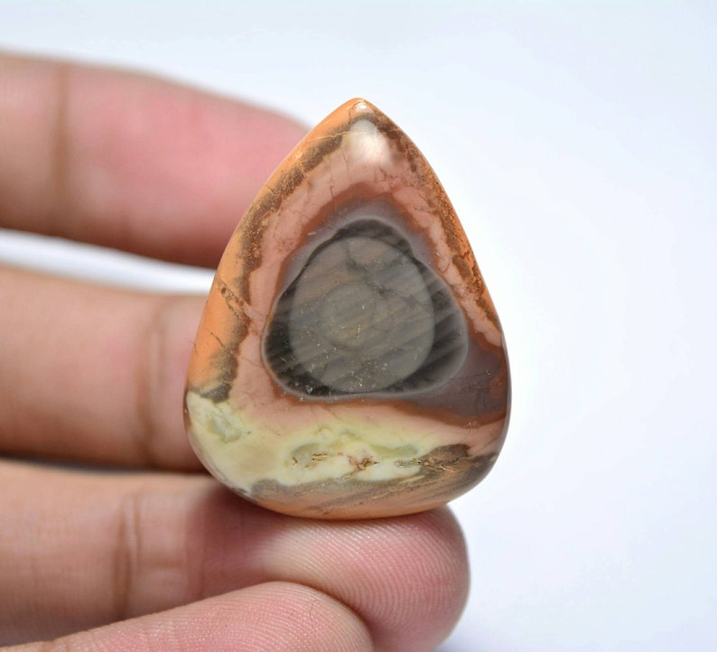 Imperial Jasper Cabochon.. Pear Cabochon...32x25x4 mm..24 Cts...#E4378