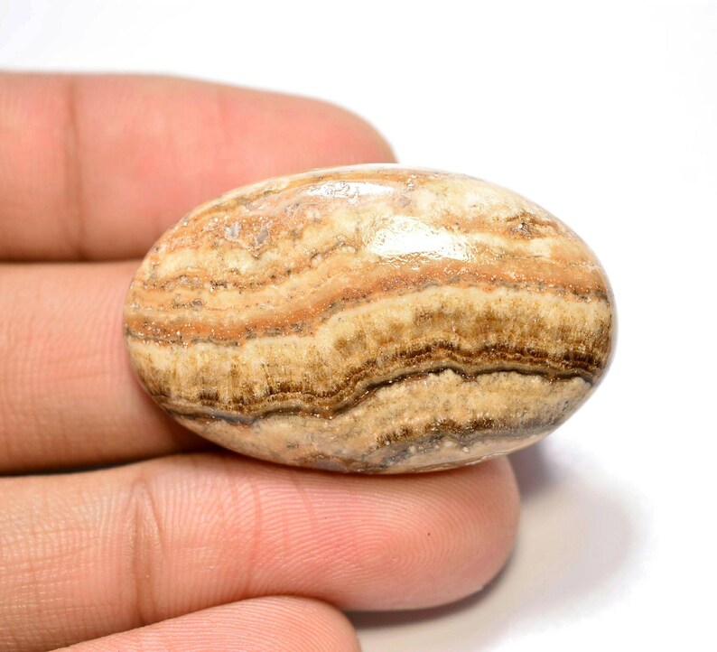 Designer Honey Aragonite Cabochon...Oval Cabochon...36x23x7 mm...41 Cts..#G8220