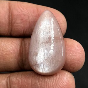 Peach Moonstone Cabochon...Pear Cabochon...28x16x5 mm...16 Cts...A#K7002