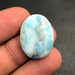 Larimar Cabochon...Oval Cabochon...23x18x5 mm...18 Cts...A#M5798