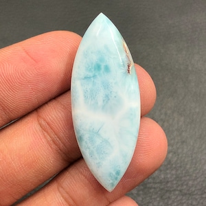 Larimar Cabochon...Marquise Cabochon...40x16x5 mm...27 Cts...A#M5815