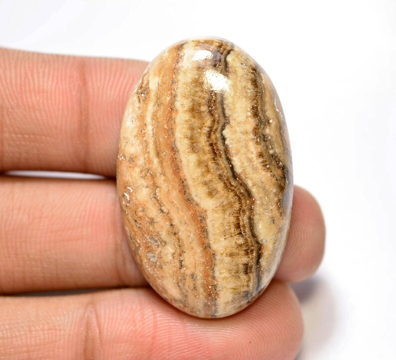 Designer Honey Aragonite Cabochon...Oval Cabochon...36x23x7 mm...41 Cts..#G8220