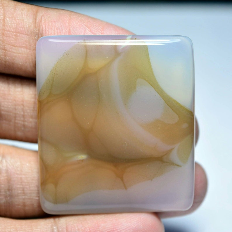 Dendritic Agate Cabochon...Cushion Cabochon...43x37x4 mm...76 Cts...#C7943