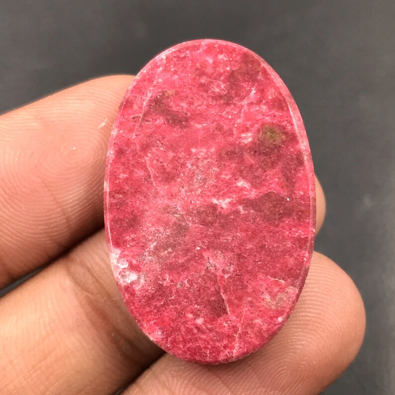 Cabochon en thulite...Cabochon ovale...33x21x6 mm...47 Cts...AM3539 image 2