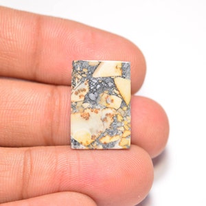 Natural Dendritic Maligano Jasper Cabochon... Cushion Cabochon... 19x13x4 mm... 13 Cts...AK8670 image 3