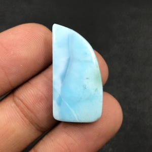 Larimar Cabochon... Freeform Cabochon...27x14x4 mm...16 Cts...A#N7808