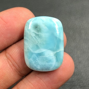 Larimar Cabochon...Cushion Cabochon...24x17x6 mm...27 Cts...A#M5814