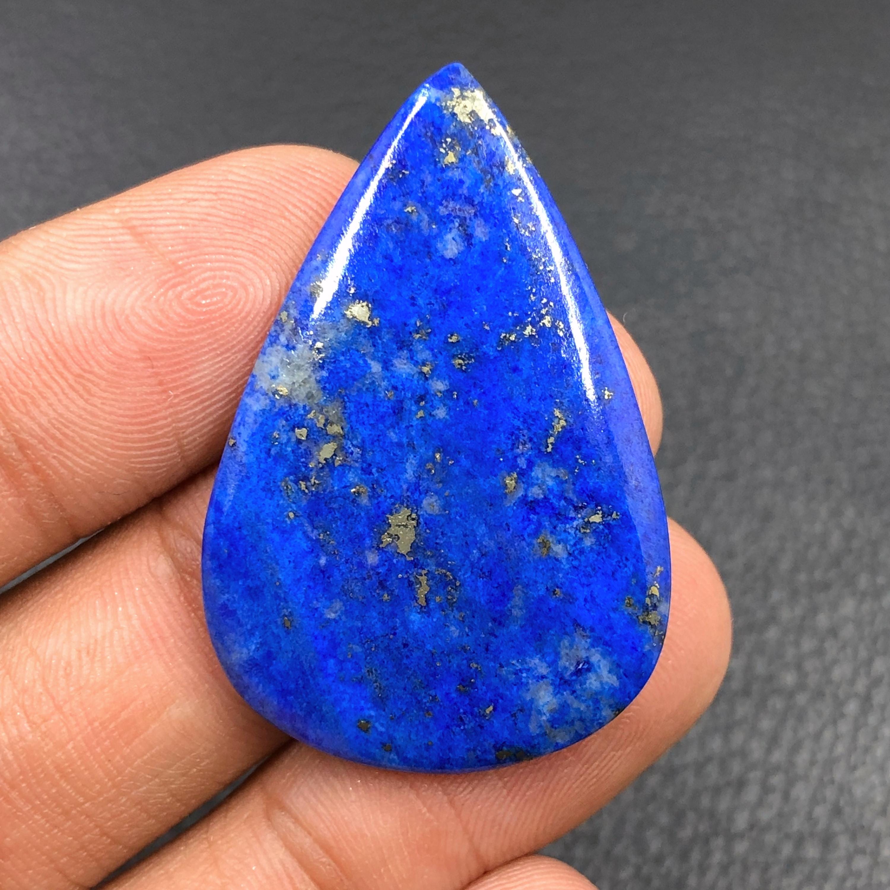 Lapis Lazuli Cabochonpear Cabochon38x25x4 Mm33 Cts