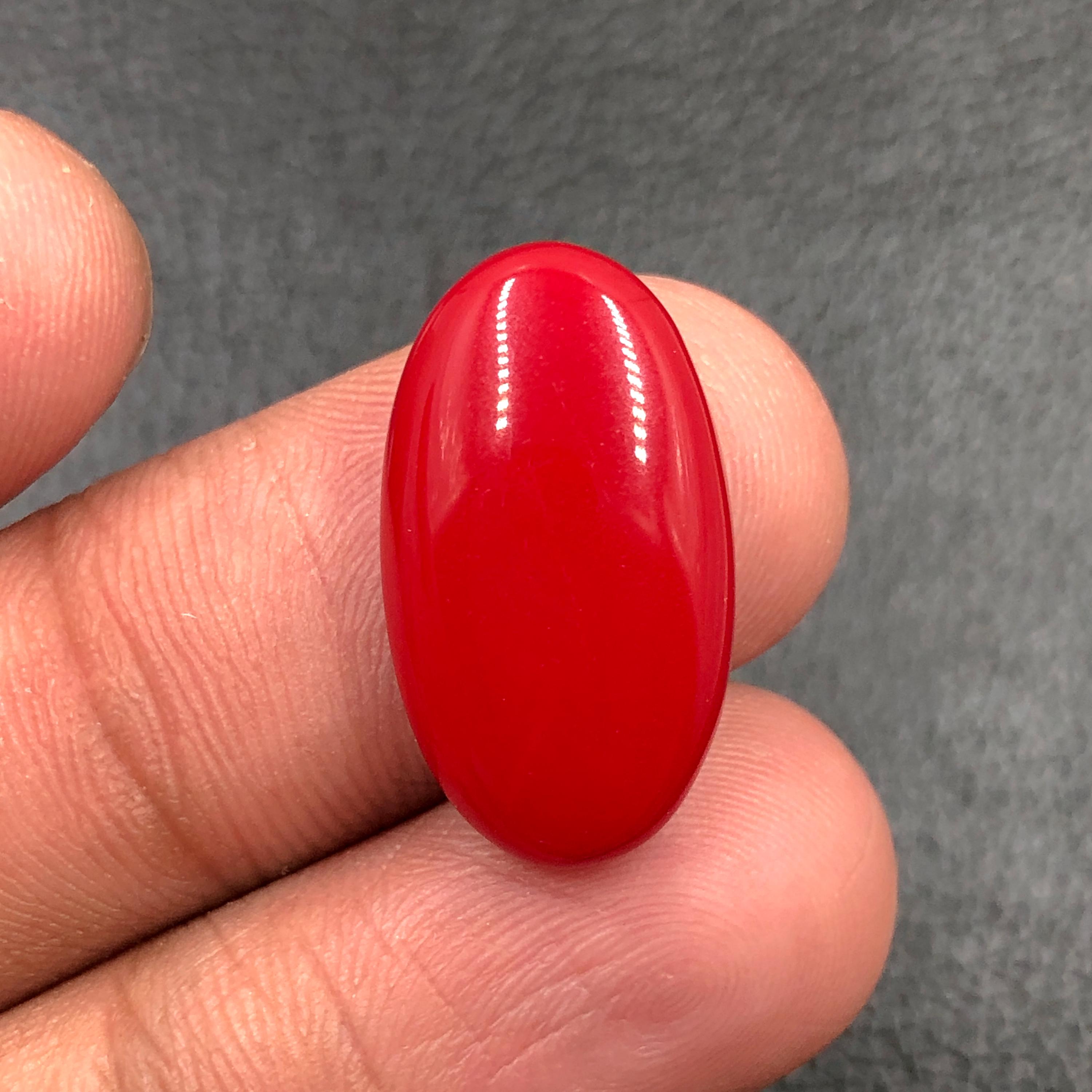 Rosarita Cabochon... Oval Cabochon...22x12x6 mm...13 Cts...A#O1577