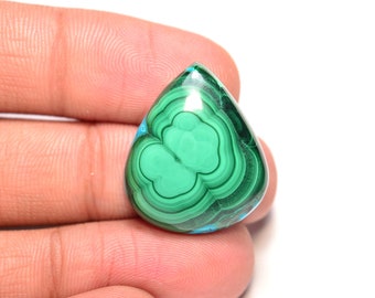 Cabochon malachite... Cabochon poire...24x20x6 mm...33 carats...A#M6319