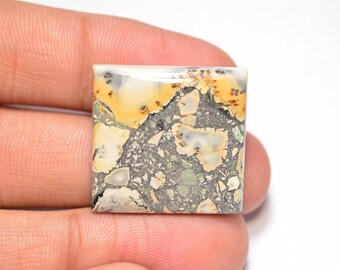 Natural Dendritic Maligano Jasper Cabochon... Cushion Cabochon... 24x23x5 mm... 35 Cts...A#K8666