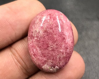 Rhodonite Cabochon...Oval Cabochon...25x19x7 mm...37 Cts...A#L7668