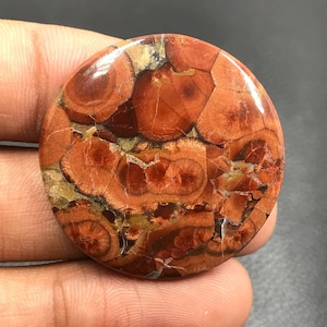 Peanut Obsidian Cabochon... Round Cabochon... 33x5 mm... 43 Cts...A#K6750