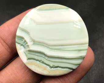 Saturn Chelcydony Cabochon...Round Cabochon...33x6 mm...58 Cts...A#M1972