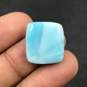 Larimar Cabochon... Cushion Cabochon...18x17x5 mm...18 Cts...A#N7801