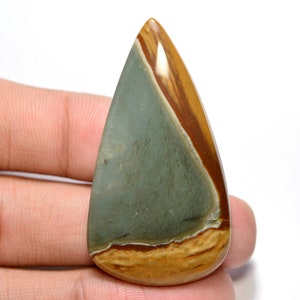 Owyhee Bild Jaspis Cabochon... Birnen Cabochon... 47x26x5 mm.. 47 Cts.. #G8509