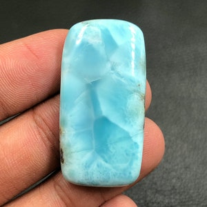 Larimar Cabochon...Cushion Cabochon...35x19x5 mm...45 Cts...A#M5813