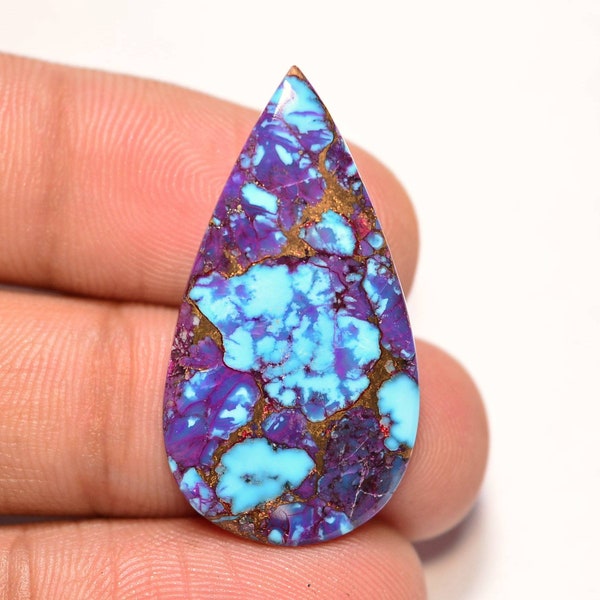 Arizona Purple Mohave Turquoise Cabochon... Pear Cabochon... 32x18x3 mm... 13 Cts...A#K9180