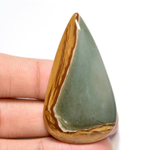 Owyhee Bild Jaspis Cabochon... Birnen Cabochon... 51x29x5 mm.. 55 Cts.. #G8507