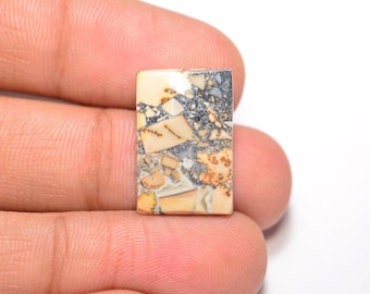 Natural Dendritic Maligano Jasper Cabochon... Cushion Cabochon... 19x13x4 mm... 13 Cts...A#K8670