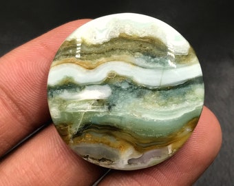 Saturn Chelcydony Cabochon...Round Cabochon...31x6 mm...53 Cts...A#M1973