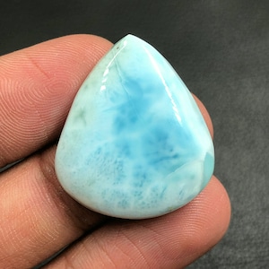 Larimar Cabochon...Pear Cabochon...28x25x6 mm...34 Cts...A#M5806