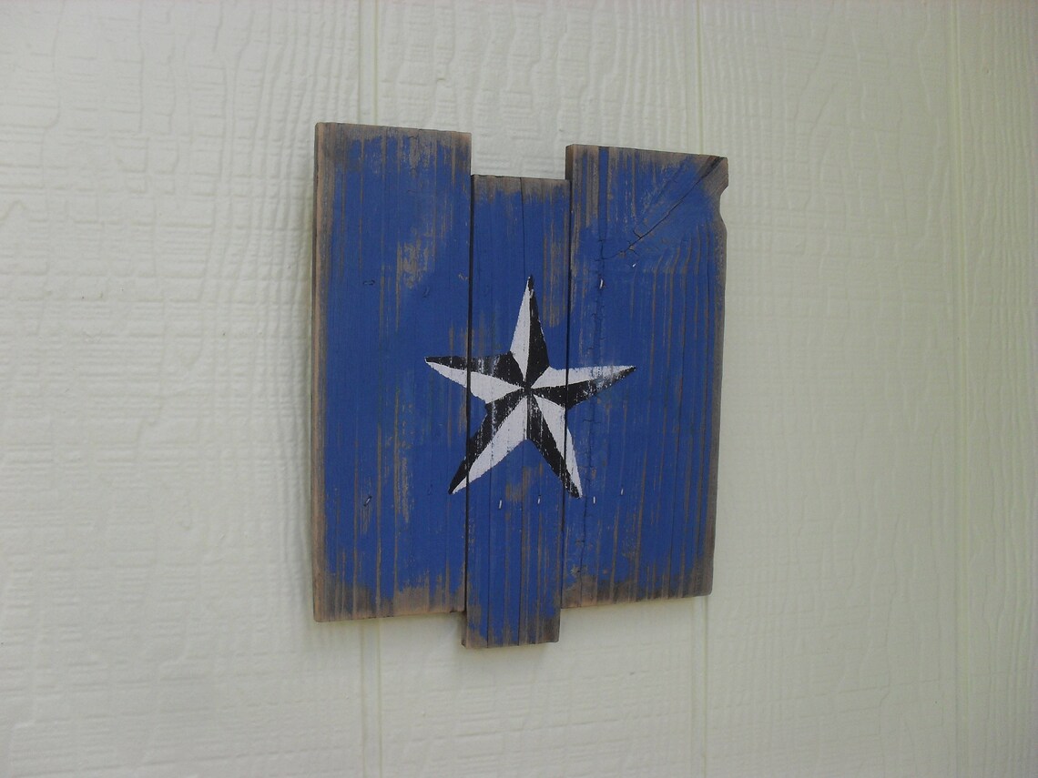 Recuperado madera pared arte estrella náutica brújula rústico | Etsy
