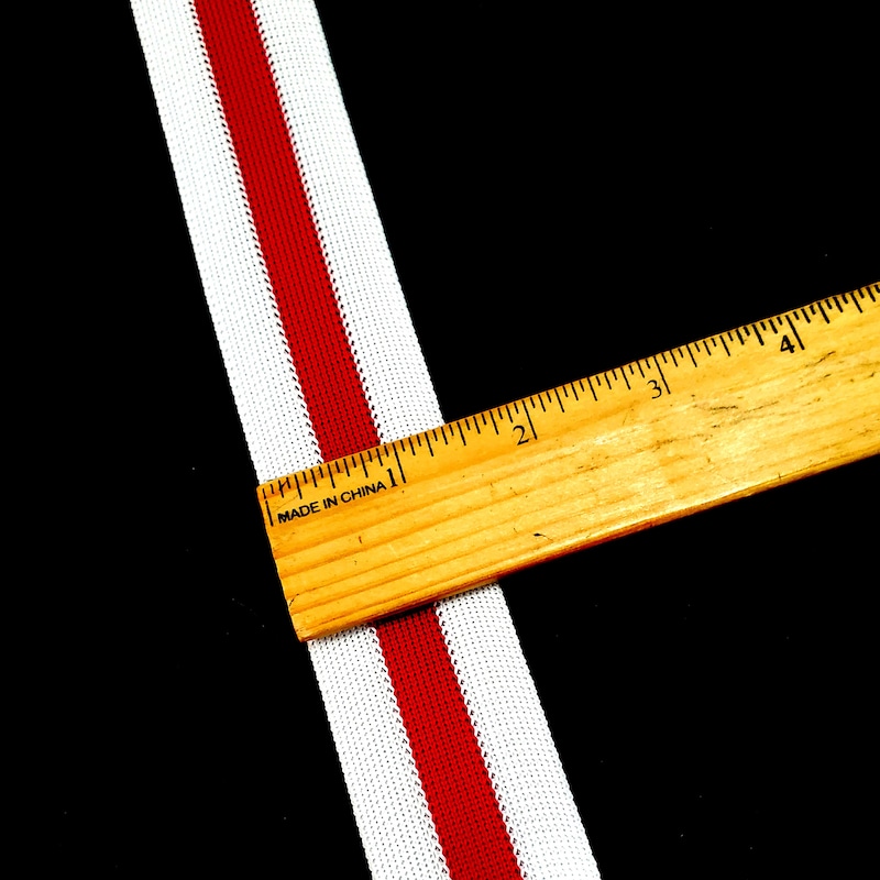 Essential Edit Stripe Trim Top-Red main image 0