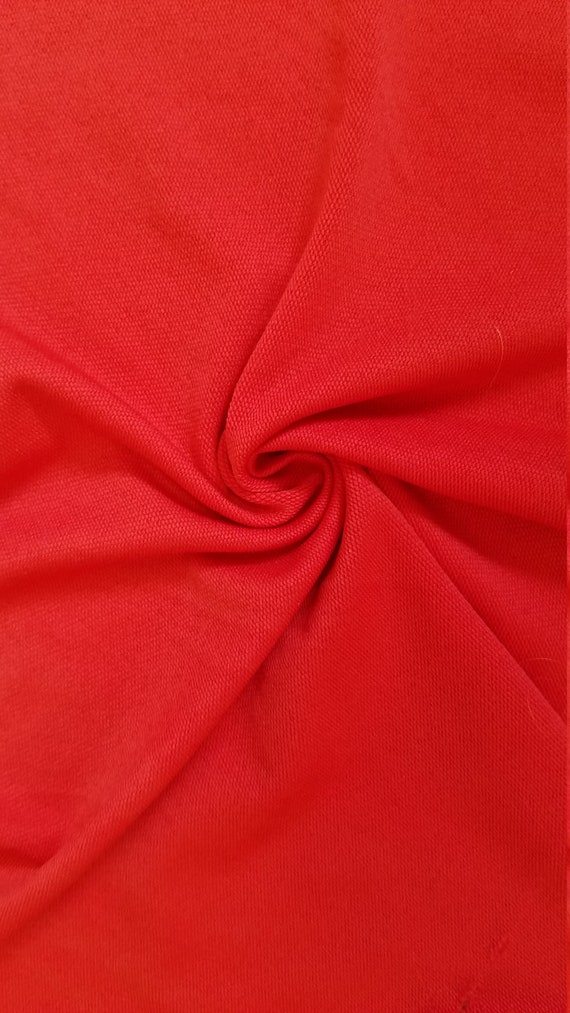 SALE Fabric Stretch Red Nylon Spandex 4 Way Stretch Slight Texture 60 Wide  Priced per 1 Yard 