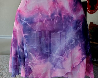 Wrap XL, plus size,ballet skirt adut purple pink chiffon  semi-see through ballet Nutcracker, BEAUTIFUL!!