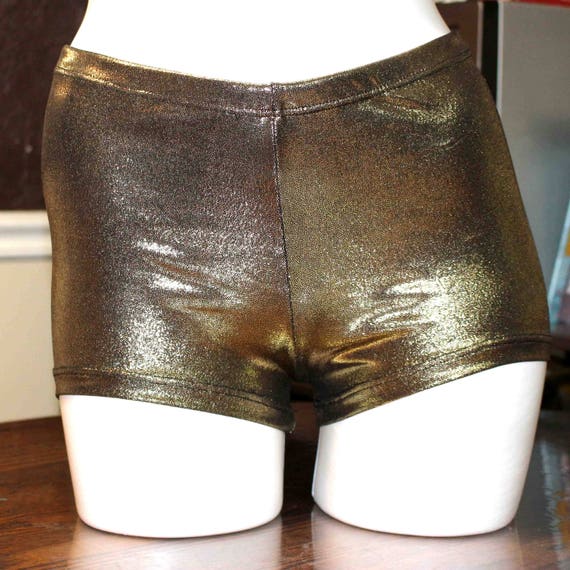 black lycra hot pants