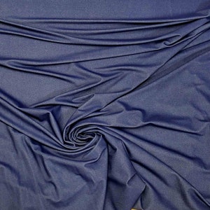 Fabric spandex denim look plain denim 4 way stretch   58 inches wide Priced per 1/4 and 1/2 yard
